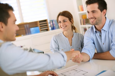 people meeting with construction lender