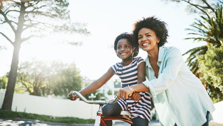 Girl on bike